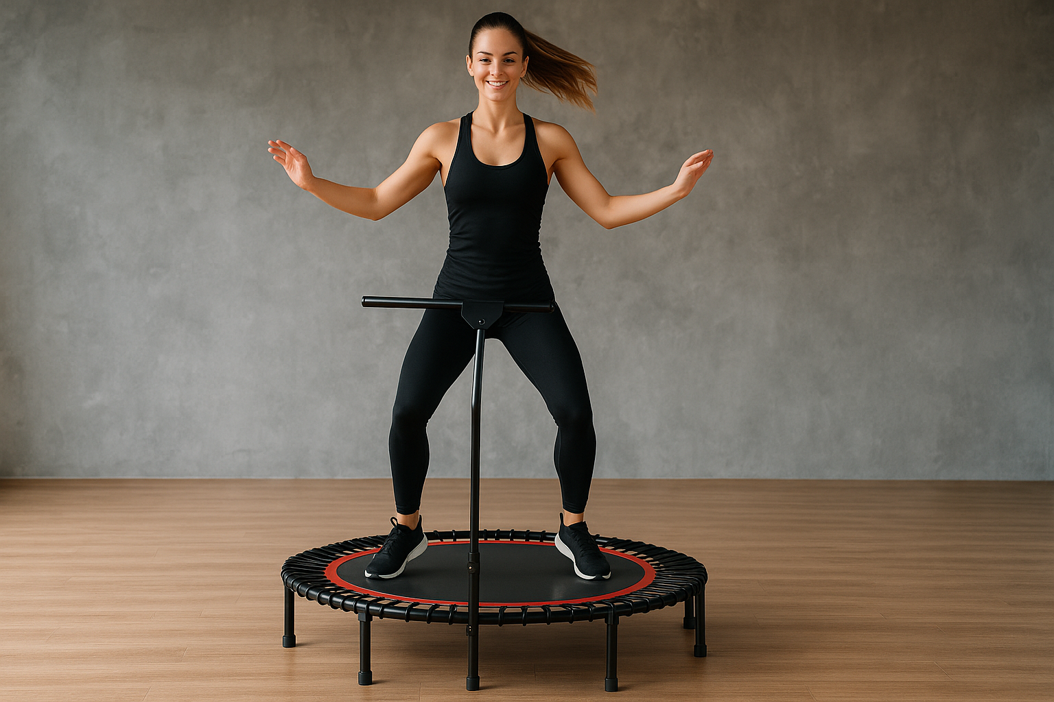 Exercices sur le trampoline