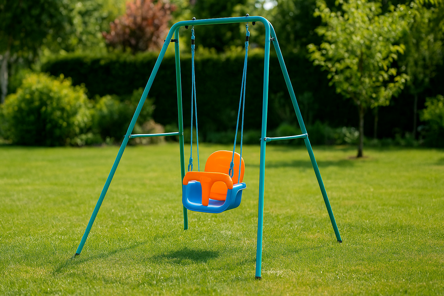 Balançoire de jardin pour enfants avec cadre