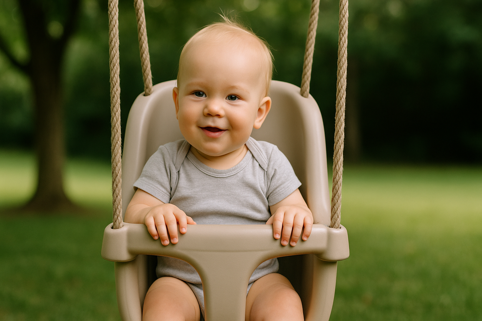 Balançoire pour un enfant d’un an