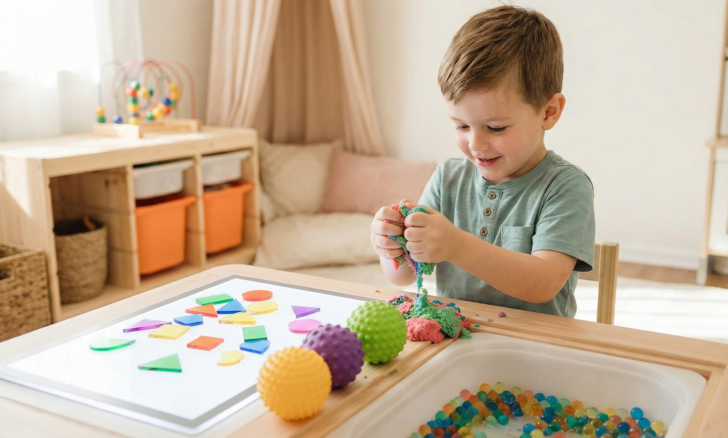 Jouets sensoriels pour un enfant de 5 ans
