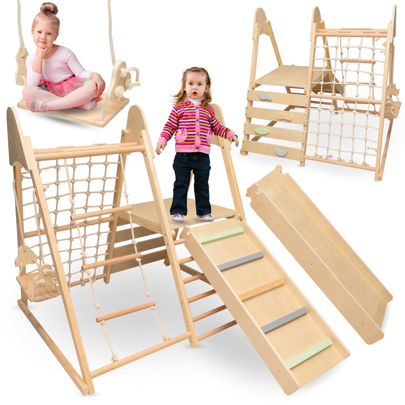 Aire de jeux en bois XL 5in1