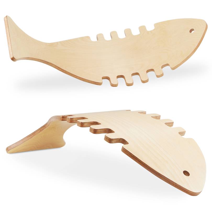 Balance en bois en forme de poisson - balance rocker