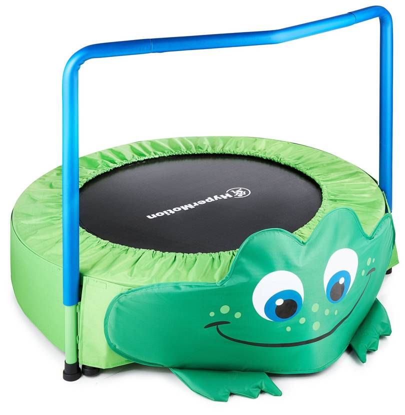 Grenouille - mini trampoline pour enfants - avec poignée - 50kg max - 91cm - pour la maison et le jardin