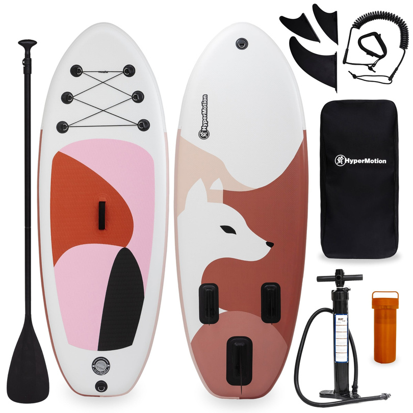 SUP Board gonflable pour enfant Stand Up Paddle 215cm avec pagaie - HyperMotion WAVE BOOST ROSE 215