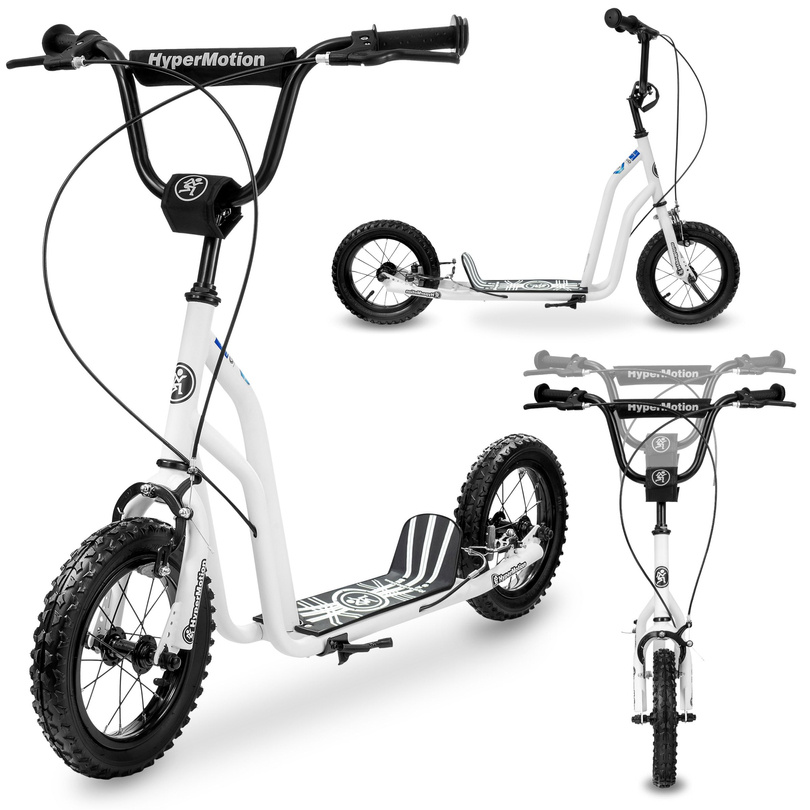 Scooter HyperMotion VIVA 12 (roues gonflables de 30 cm) - Blanc