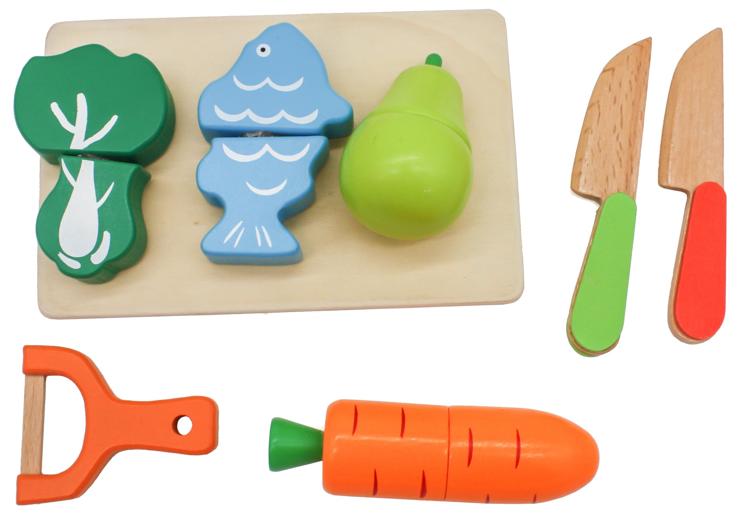 Miman Jouet en bois Pour enfants Couteau Cuisine Coupe-fruits Coupé en  toute sécurité Coupe de fruits