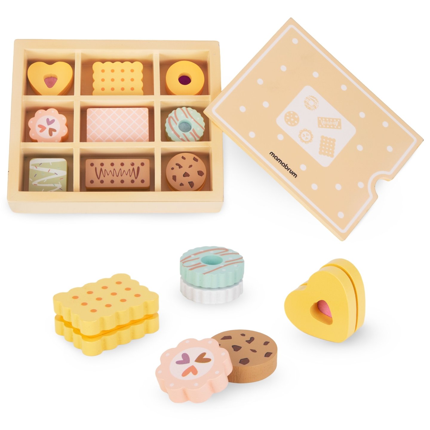 Boîte à biscuits en bois - set pour enfants