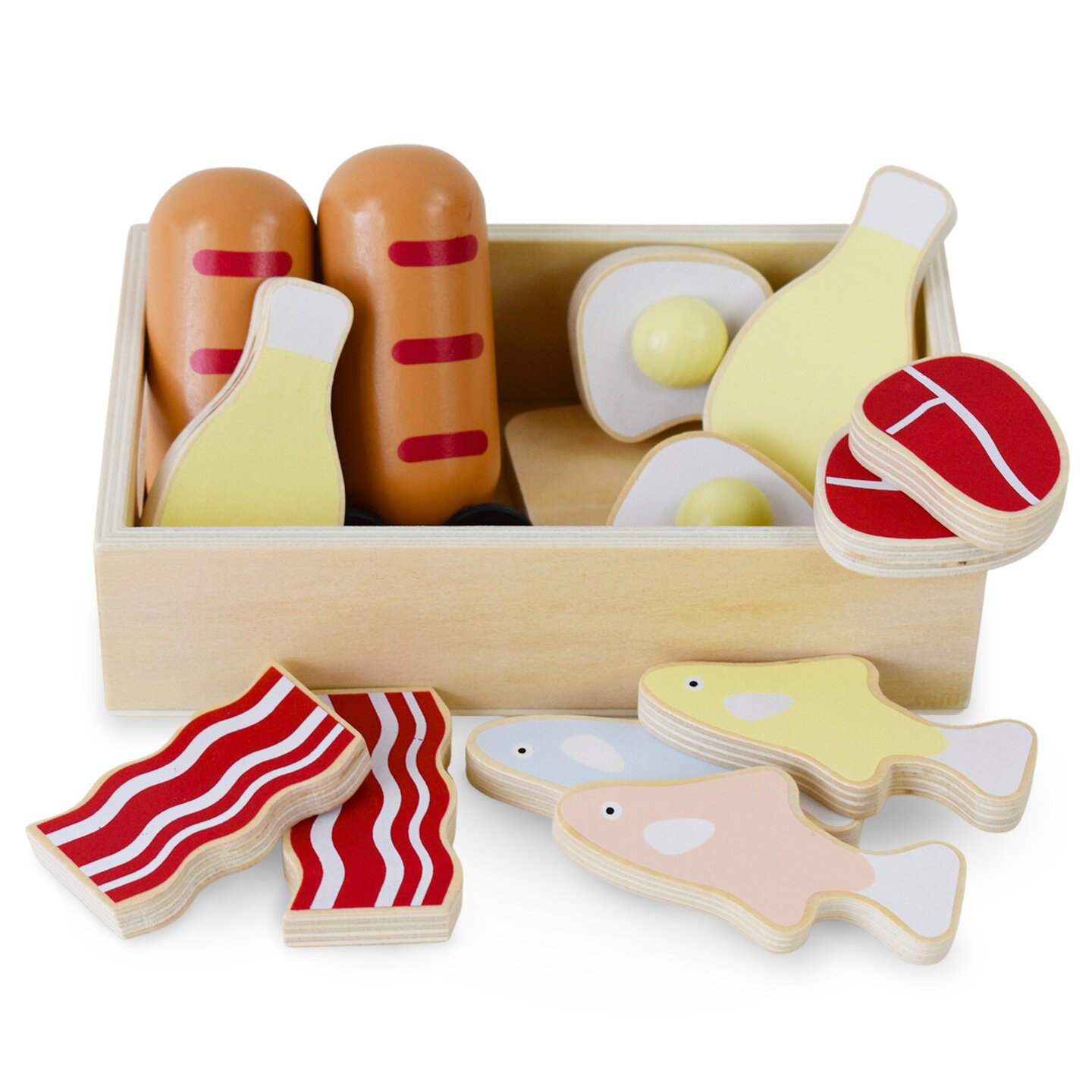 Coffret repas en bois - play food