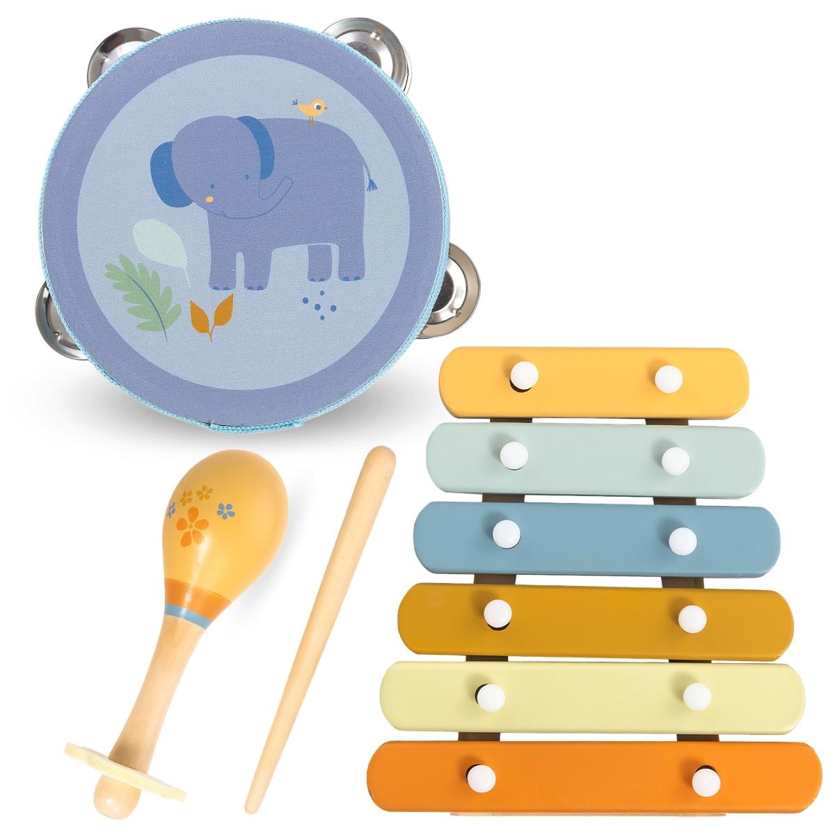 Jeu d'instruments pour enfants avec motif d'éléphant