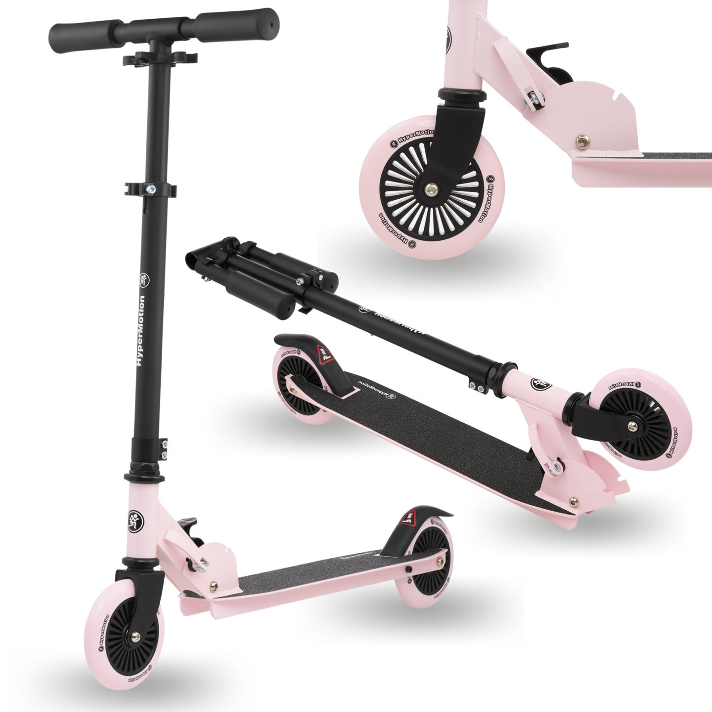 Scooter à deux roues WILLY 3-8 ans de HyperMotion - rose