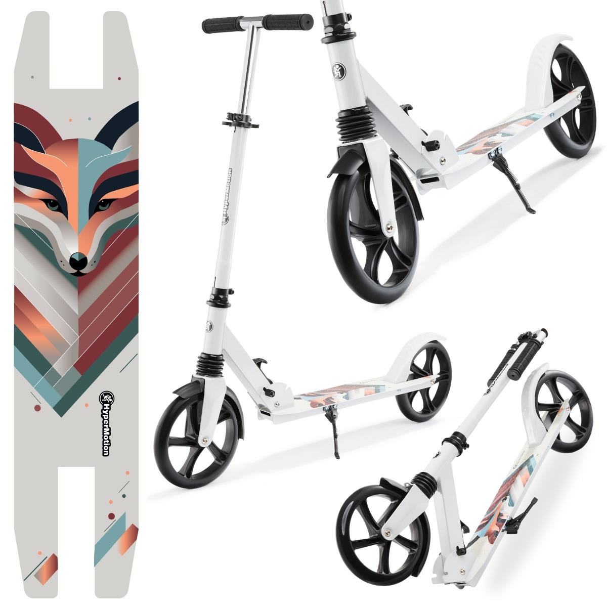 Scooter à deux roues pour jeunes adultes - avec amortisseur - Hypermotion CITY SWIFT Winter Fox - 100kg