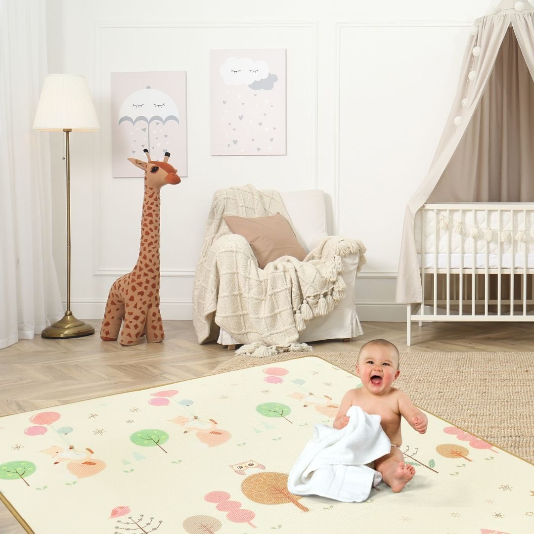 Giantex tapis de jeu pour bébé pliable 200x180x1,4cm avec l'image  licorne/lion en mousse xpe non toxique antidérapant double face avec sac de  transport - Conforama
