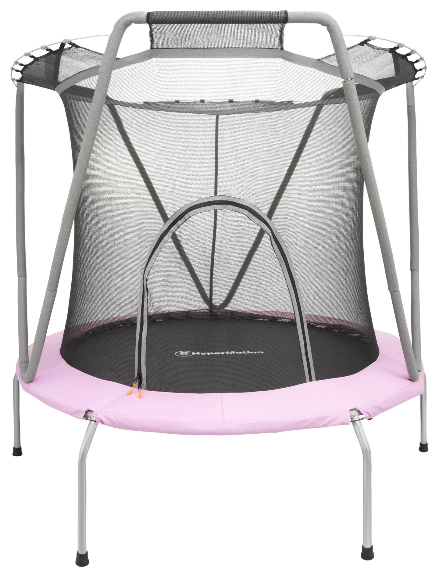 trampoline 167cm avec filet de sécurité - pour enfants 3-8 ans - maison et jardin