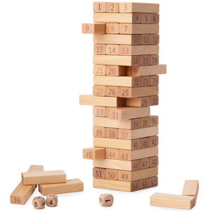 Blocs - jeu d'arcade en bois Tour - Chiffres