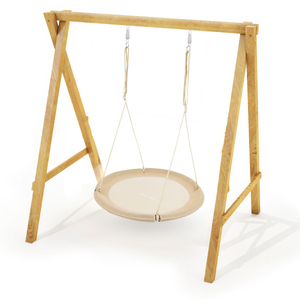 Balançoire nid de cigogne HyperMotion - diamètre 100 cm, couleur beige boho