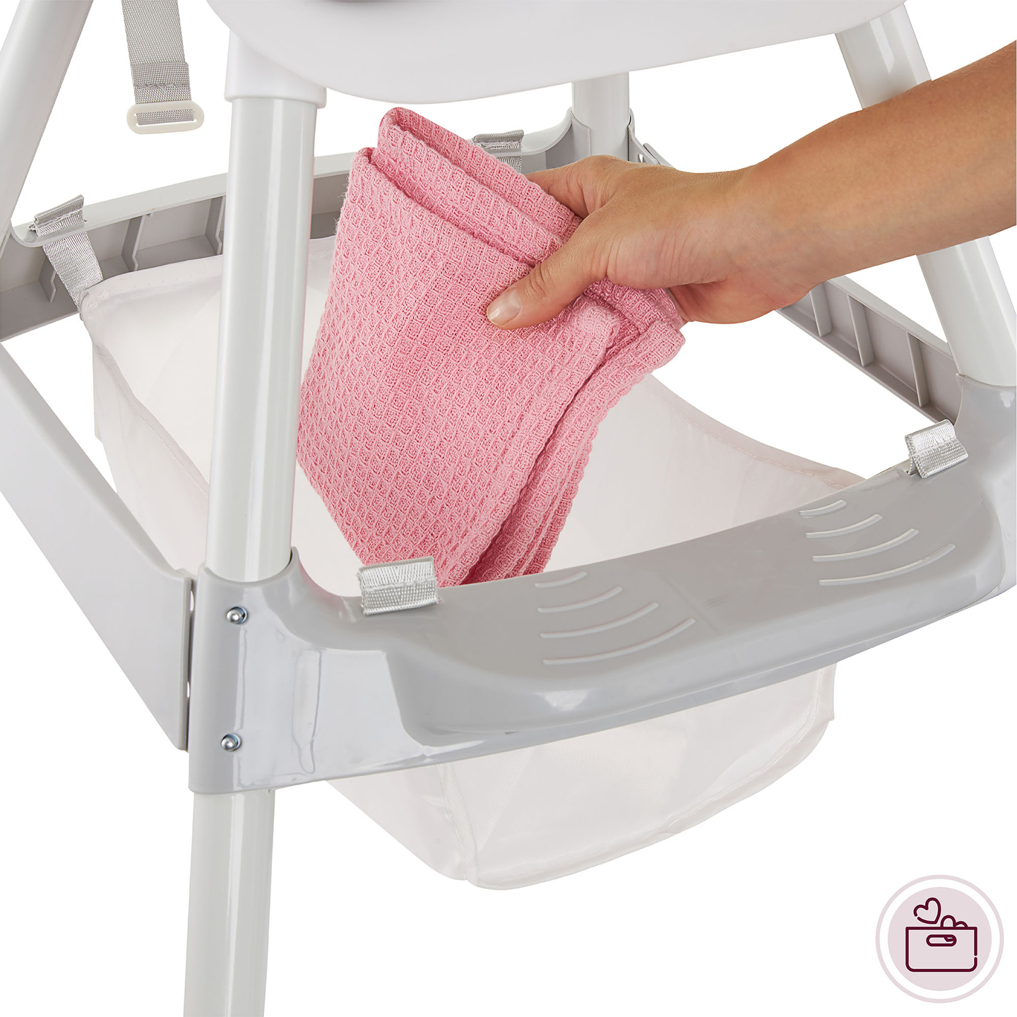 Moby-System Magnolia 2-en-1 chaise haute réglable - gris