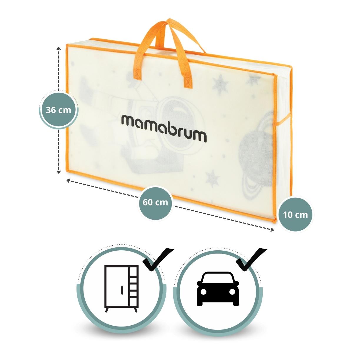 Tapis pliant double face en mousse 180 x 120 x 1cm - Cosmos/Triangles géométriques