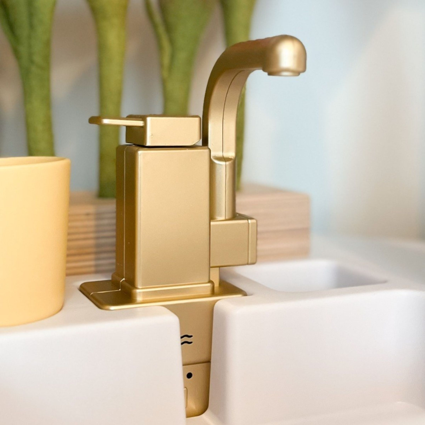 XXXXL grande cuisine interactive en bois avec éclairage LED, lave-linge, micro-ondes, machine à café et set de fruits et légumes - 50 éléments