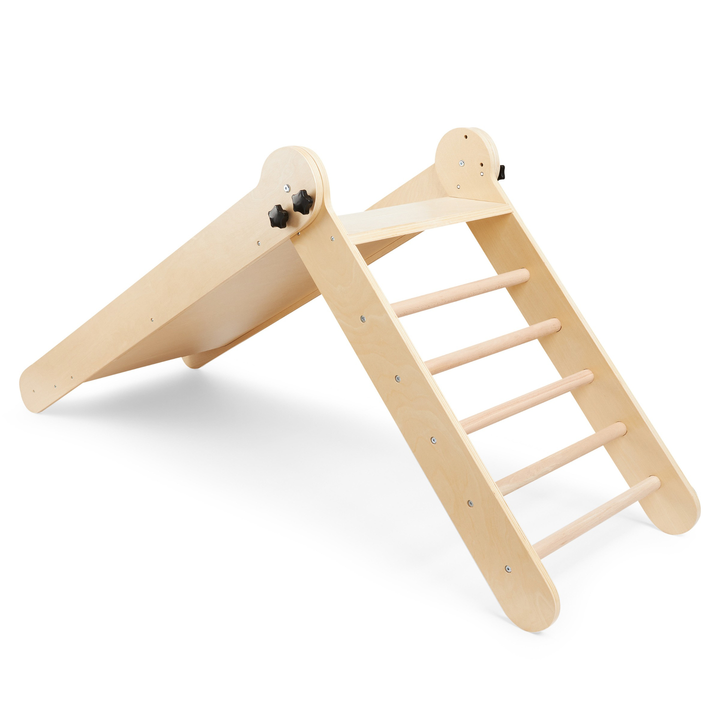 Toboggan en bois avec échelle pour enfants