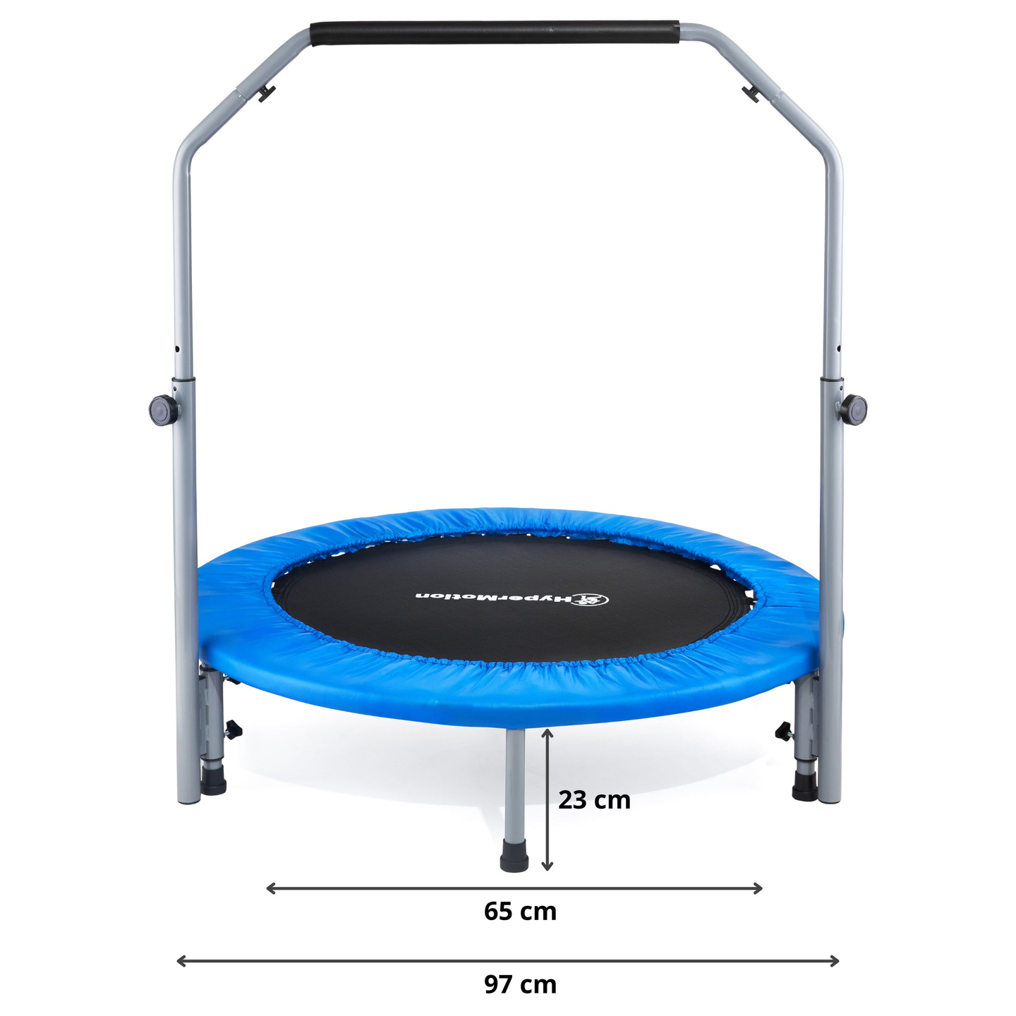 Trampoline avec poignée - 97cm - pour enfants, adolescents et adultes - maison et jardin