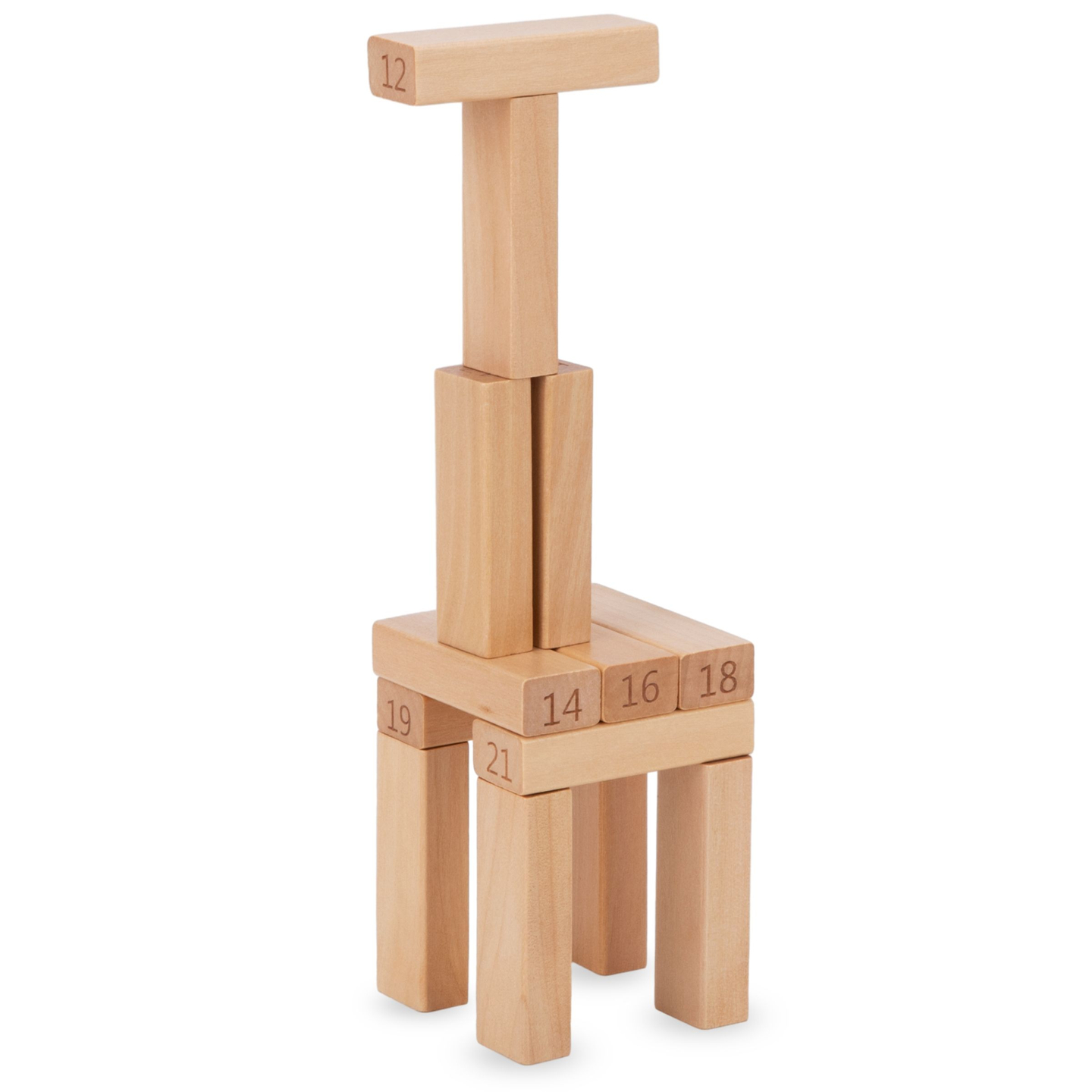 Blocs - jeu d'arcade en bois Tour - Chiffres