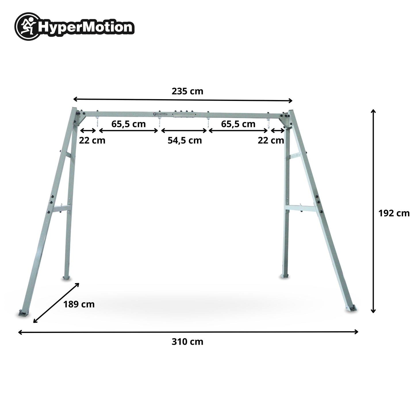 Cadre en acier pour balançoire de jardin ou hamac