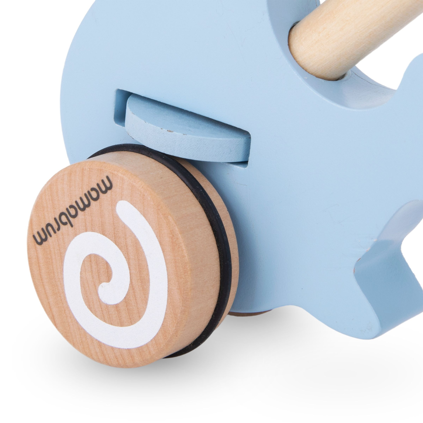 Sceau en bois avec bâton de poussée - pusher