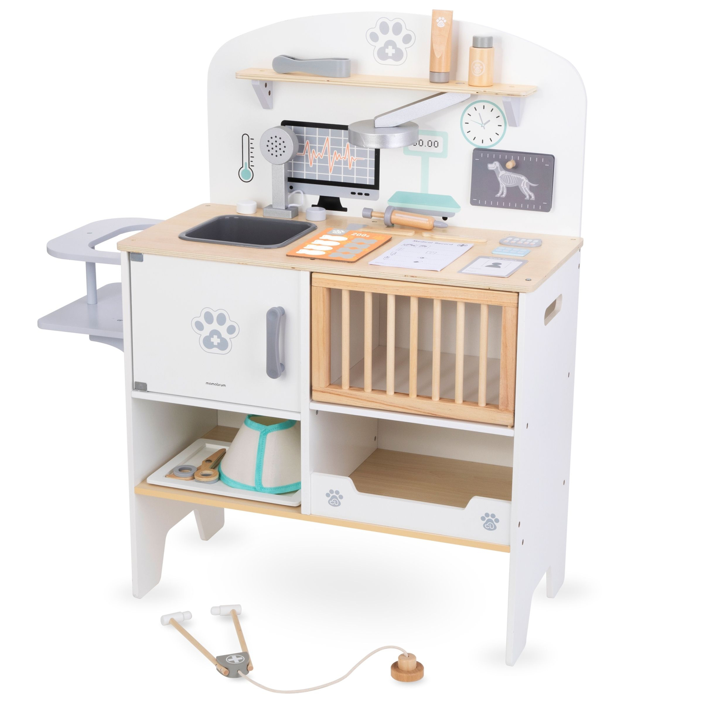 Hôpital pour animaux - set en bois