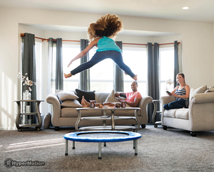 Mini trampoline pour enfants et adultes - jusqu'à 50kg - 91cm - pour la maison et le jardin