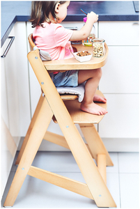 Chaise d'allaitement en bois Moby-System WOODY - couleur bois naturel