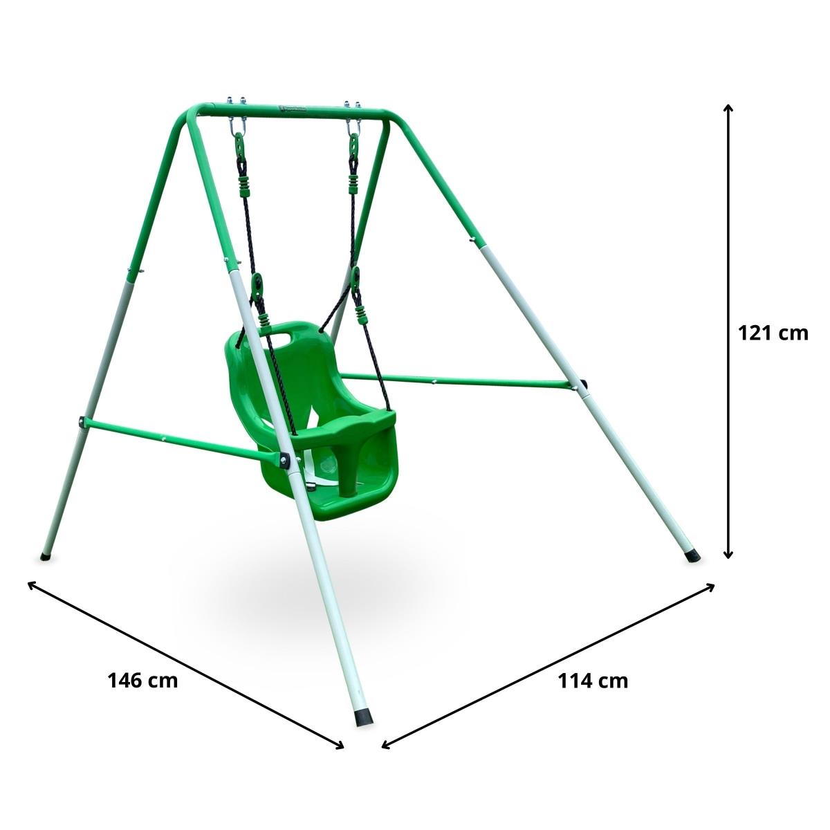 Balançoire pour bébés et tout-petits avec ceinture de sécurité