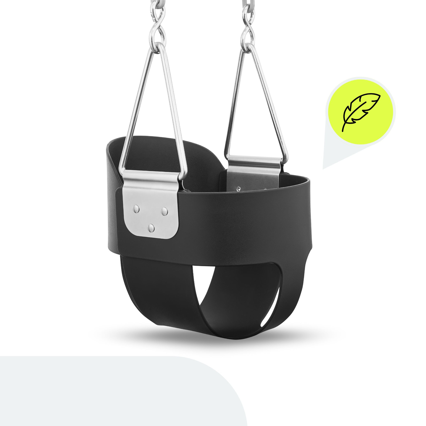 Balançoire à chaîne HyperMotion pour jeunes enfants avec dossier haut