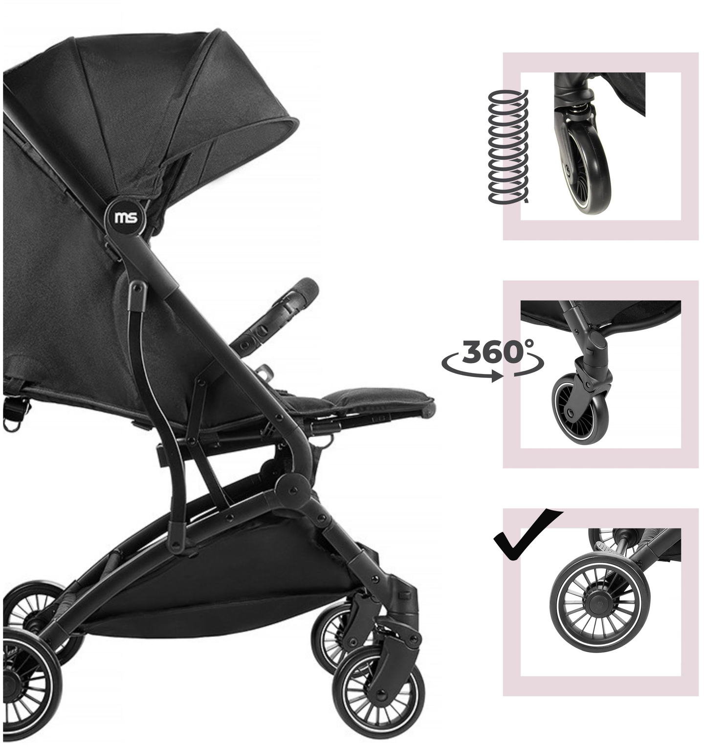 Chariot pour enfants spacerowy Moby-System LENA
