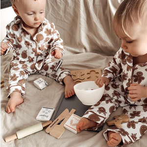 Set de pain d'épices en bois