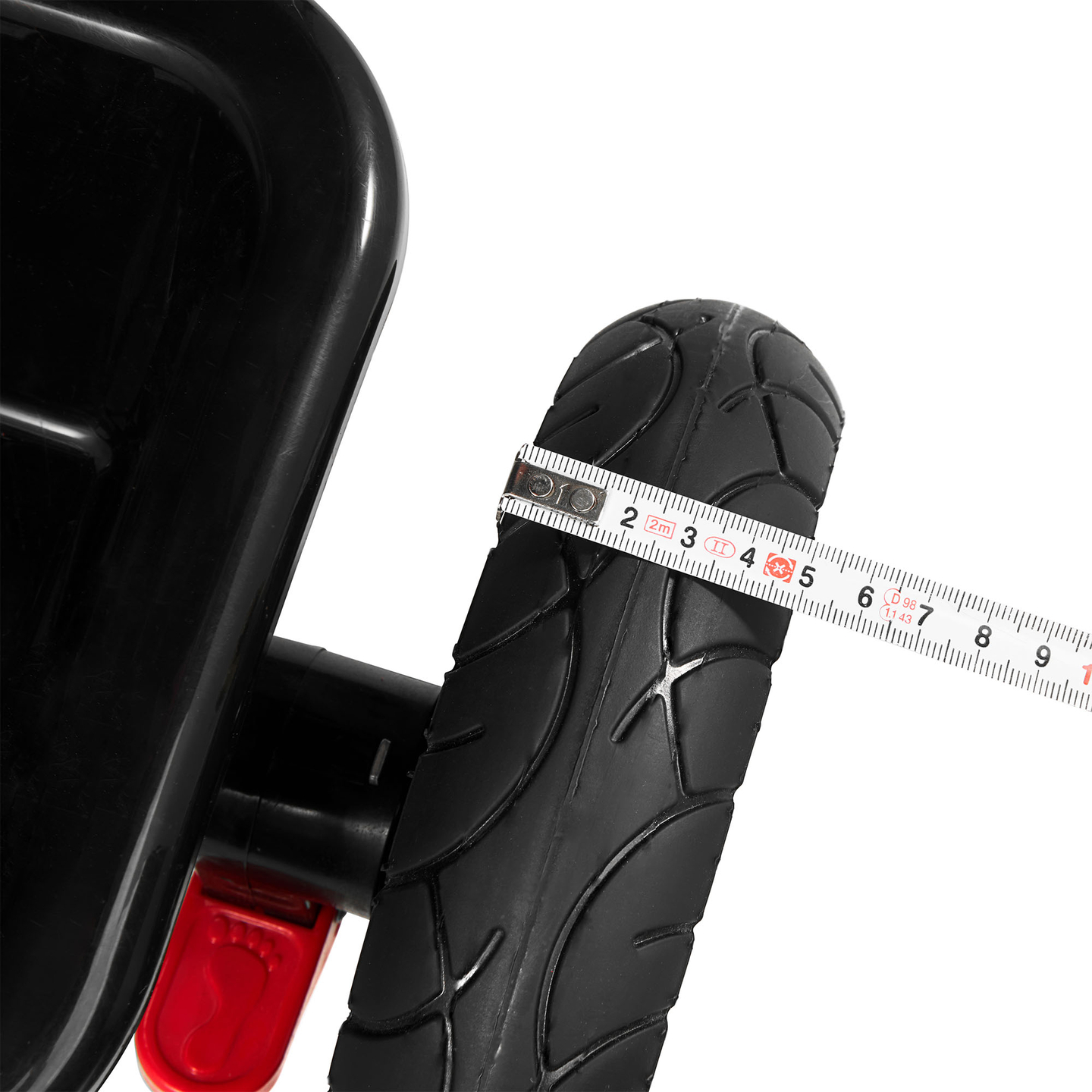 Tricycle pour enfants 1-4 ans - TOBI FREY - couleur rose - pivotant - roues pompées + pousseur