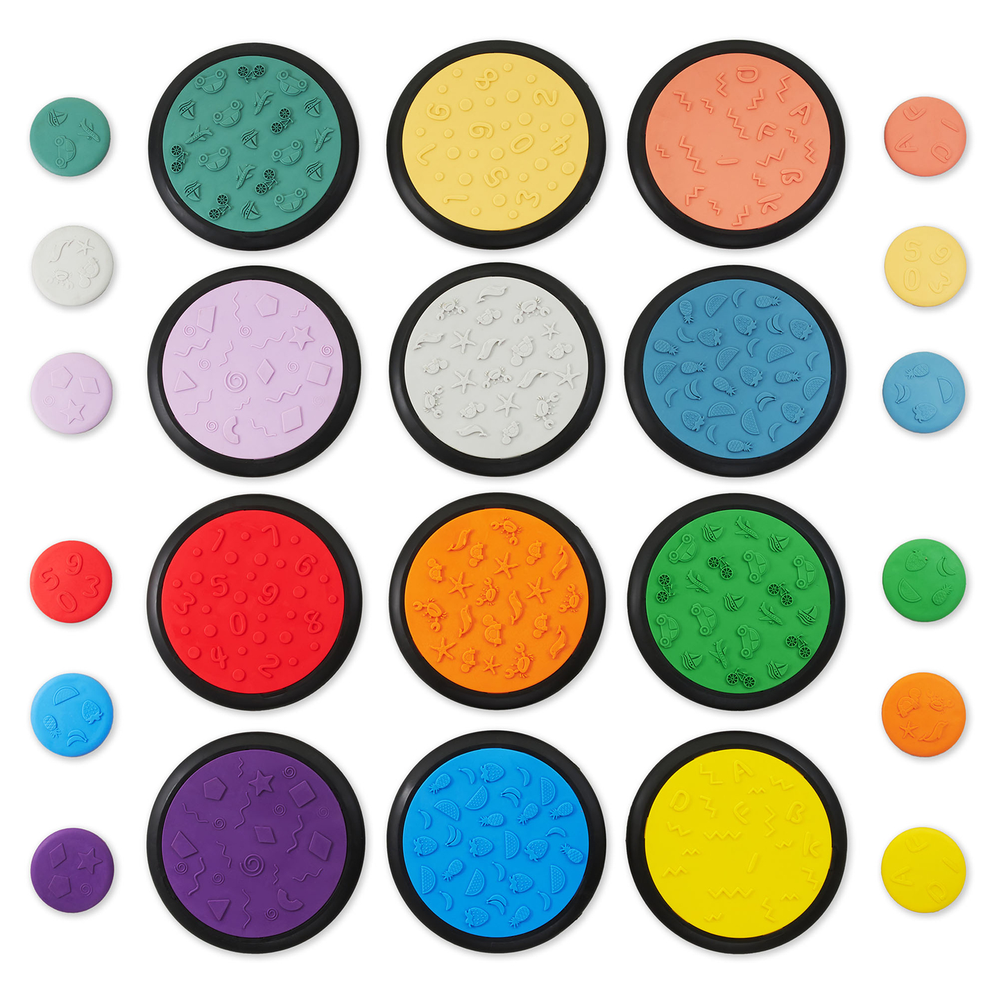Disques sensoriels colorés pour enfants - 24 pièces