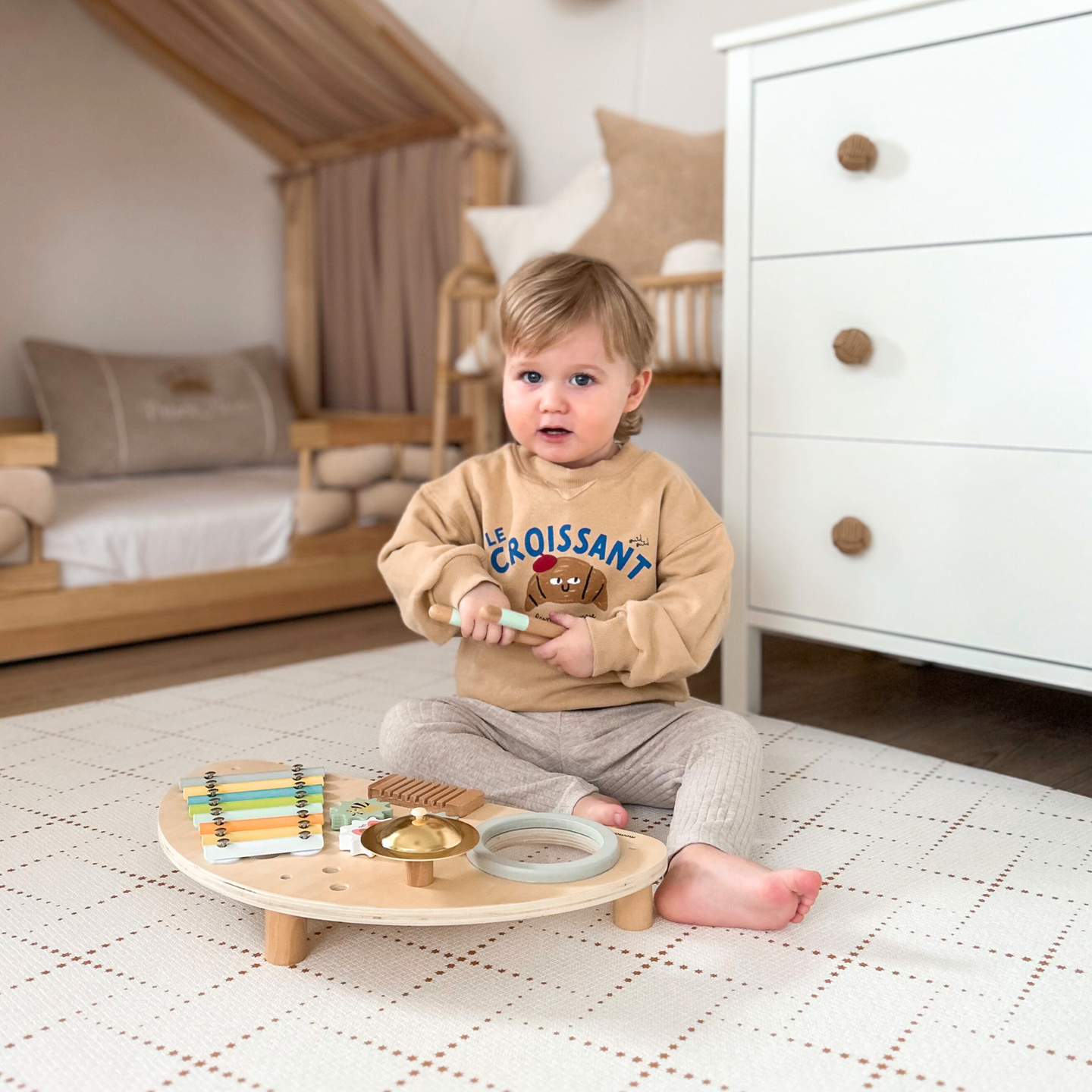 Centre musical en bois pour enfants