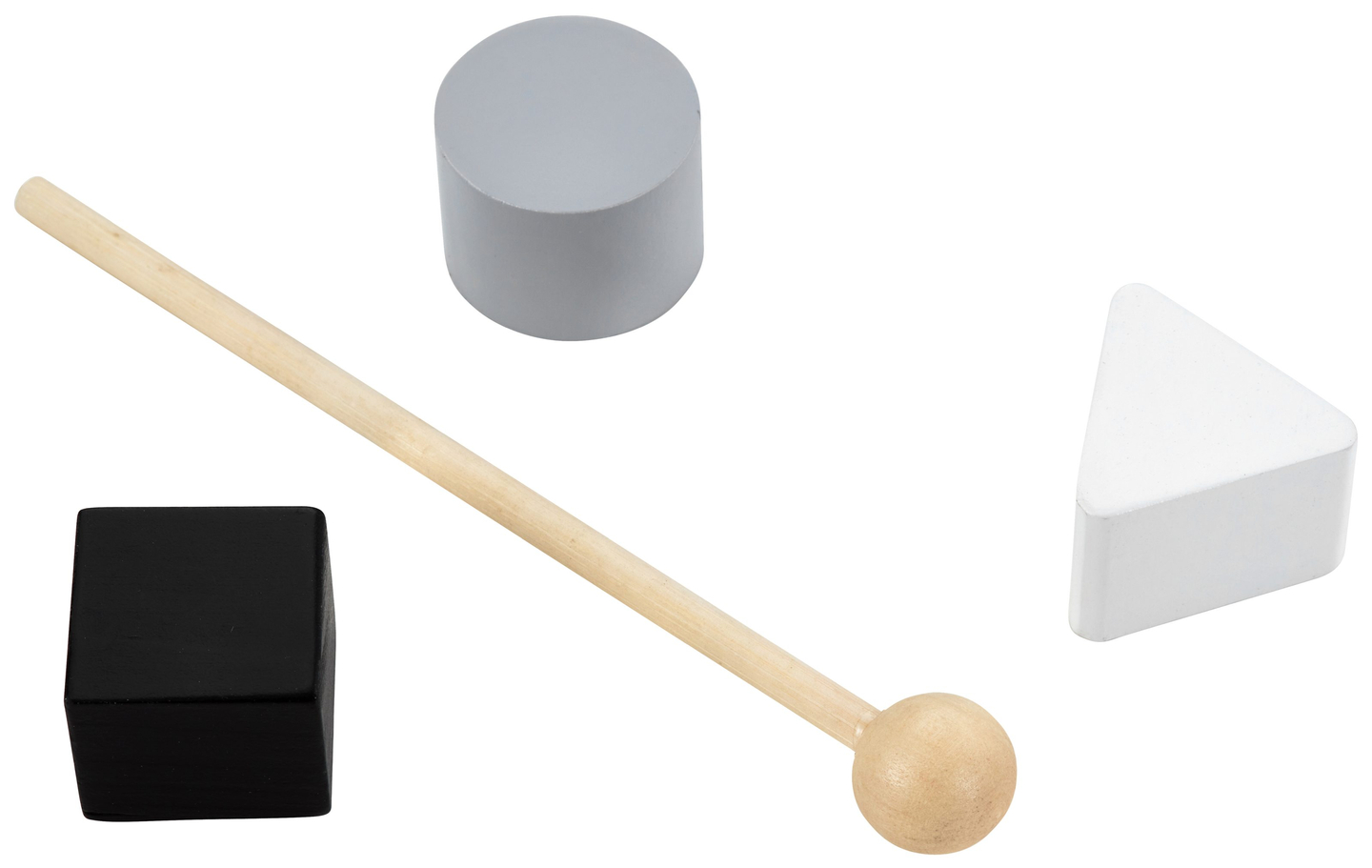 Trotteur / poussette en bois, éducatif - planche de manipulation