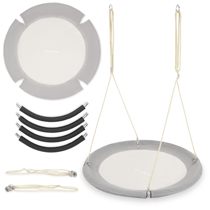 Balançoire nid de cigogne HyperMotion - diamètre 100 cm, couleur grise