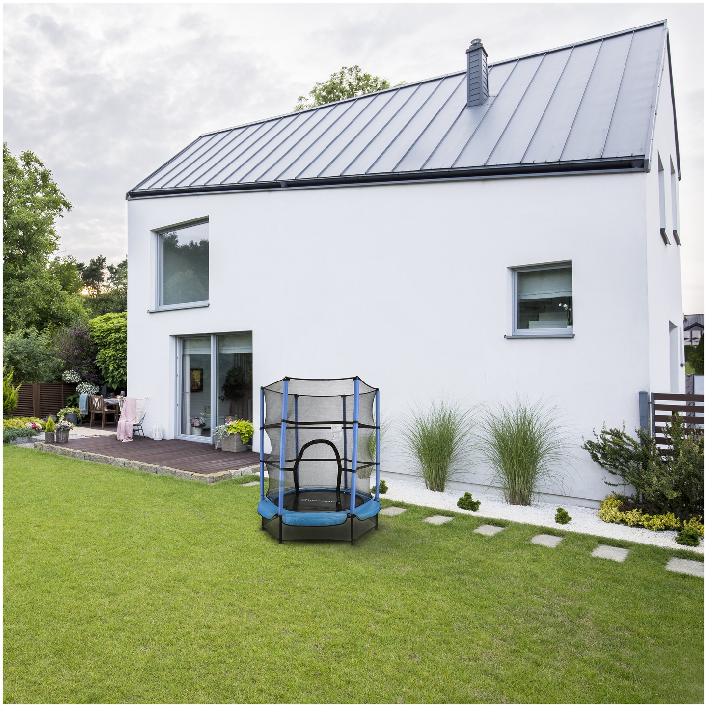 Trampoline domestique 140cm avec filet de sécurité - pour enfants de 3 à 6 ans
