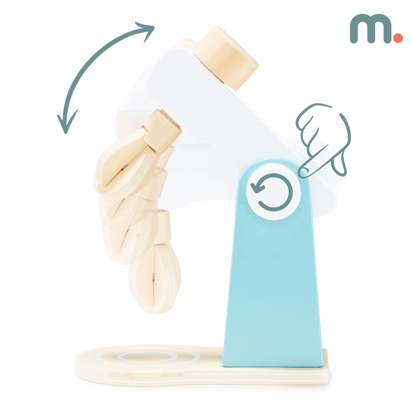 Mélangeur en bois avec accessoires