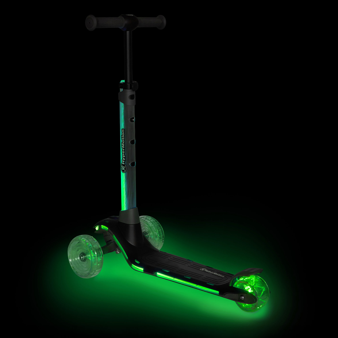 Trottinette d'équilibre HyperMotion BECKY - Éclairage LED RGB, noire