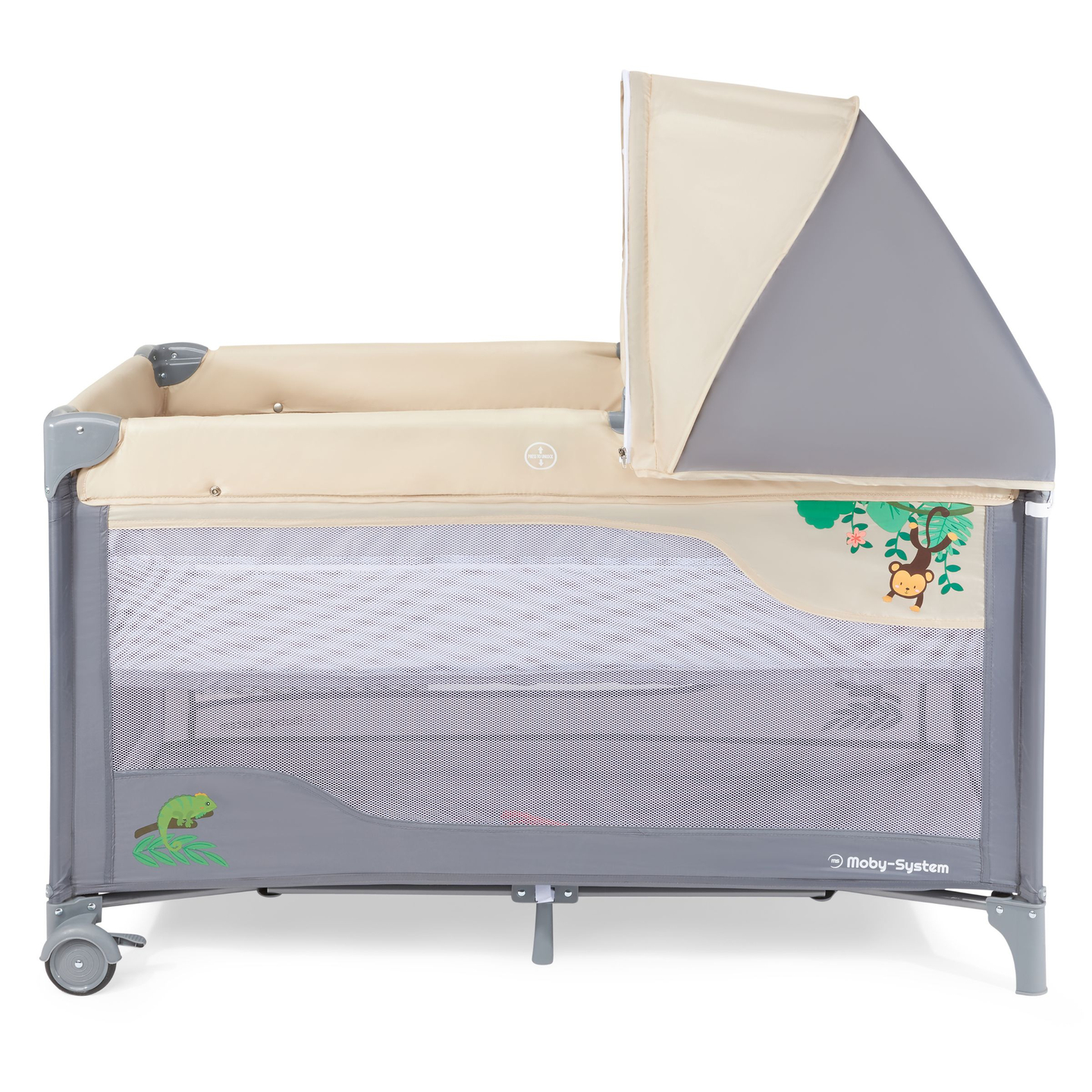 Lit parapluie 0 - 36 m avec table à langer + parc Moby-System HUXLEY