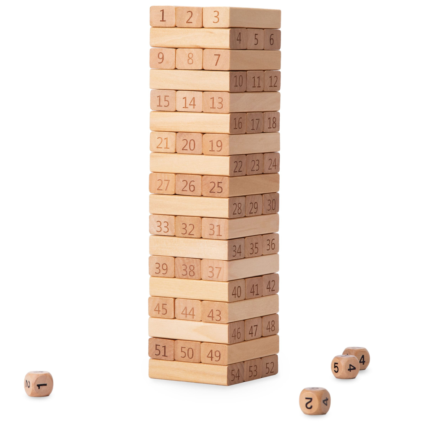 Blocs - jeu d'arcade en bois Tour - Chiffres