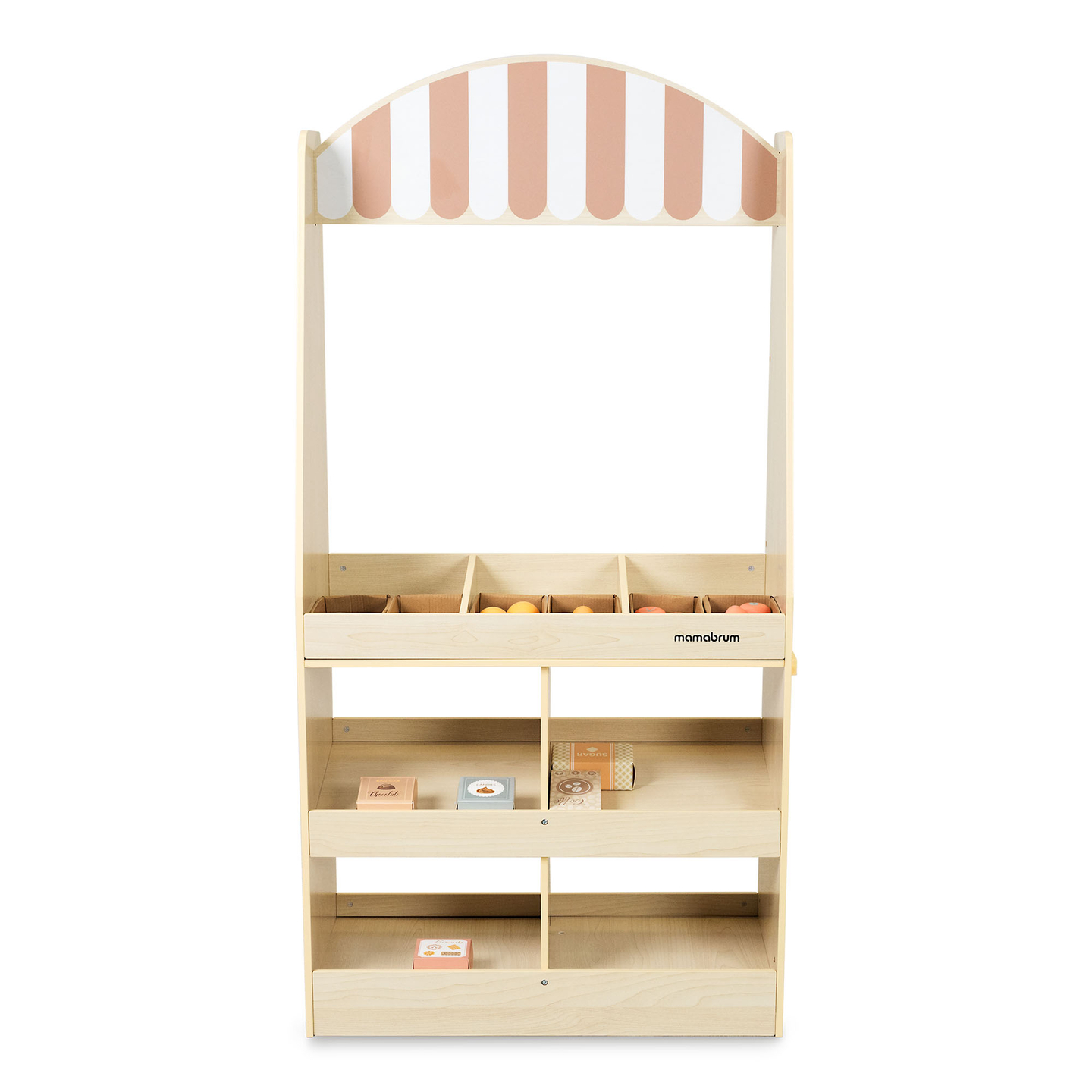 Grande boutique en bois pour enfants avec tableau noir - 91 pièces pour faire du shopping en toute simplicité !