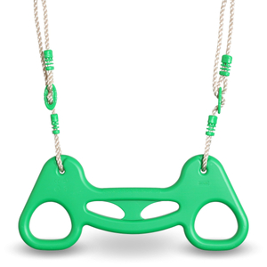 Balançoire de jardin XXL en acier - 2 sièges, échelle, trapèze de gymnastique