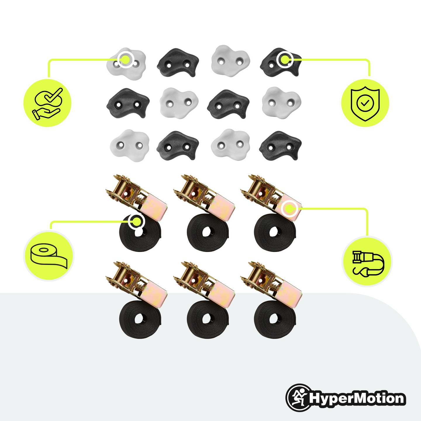 Kit d'accrobranche HyperMotion - 18 articles