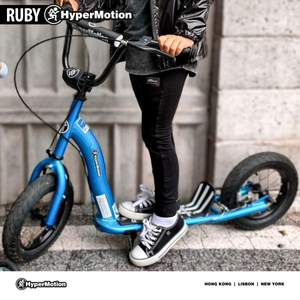 Scooter HyperMotion RUBY 12 (roues gonflables de 30 cm) - Bleu