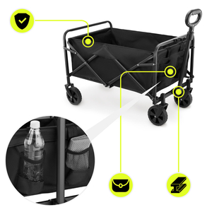 Fauteuil roulant de plage pliant HyperMotion - noir, 80 kg