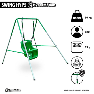Balançoire pour bébés et tout-petits avec ceinture de sécurité